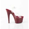 Pleaser - ADORE708 Ankle strap sandal - Transparent/Burgundy Product image